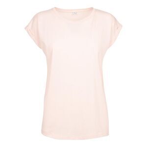 Build Your Brand Womens/Ladies Extended  T-Shirt / Pink